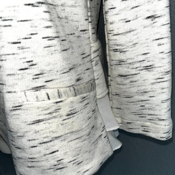 CARTONNIER ANTHROPOLOGIE Knit Blazer Cream Black- chiffon peplum back -NWOT - S - Picture 4 of 12